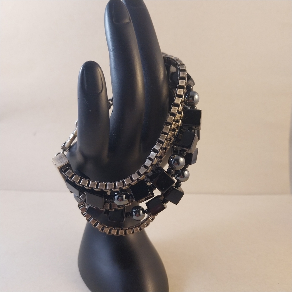 Tyra Chic Black and Silver Bracelet - Picture 9 of 13